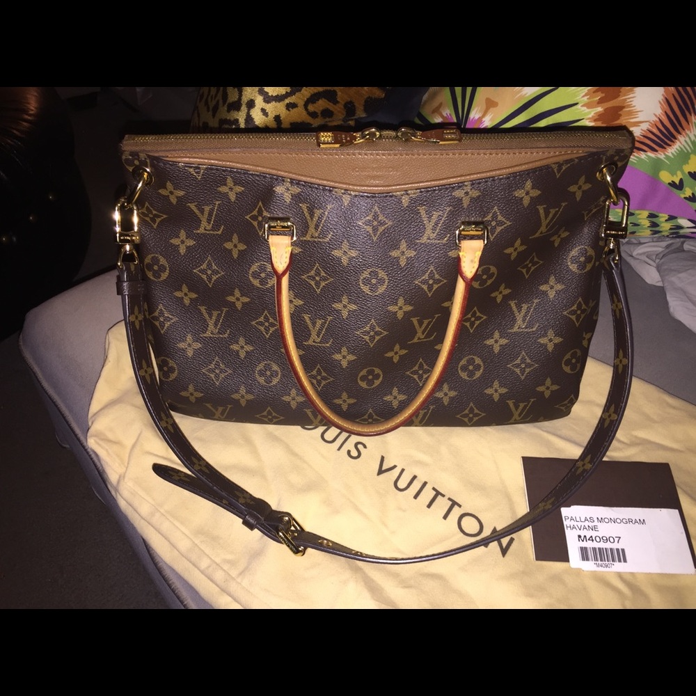 💯% AUTHENTIC 👜LOUIS VUITTON PALLAS MONOGRAM HAVA